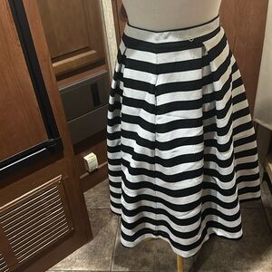 White and black skirt